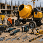 Machinery and tools rental for construction work